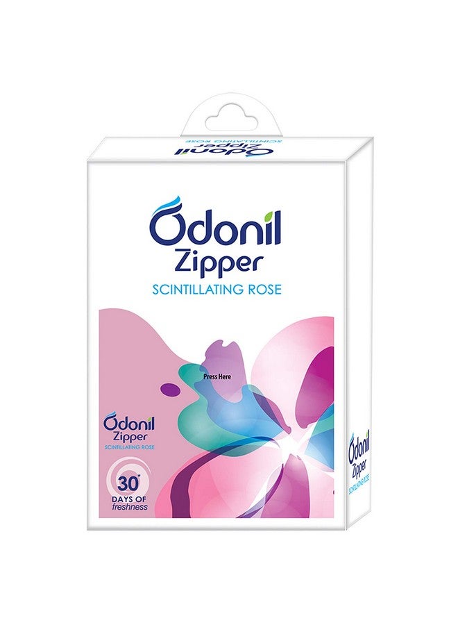 Odonil Bathroom Air Freshener Zipper Scintillating Rose- 60Gm (10Gm*6) - Image 1