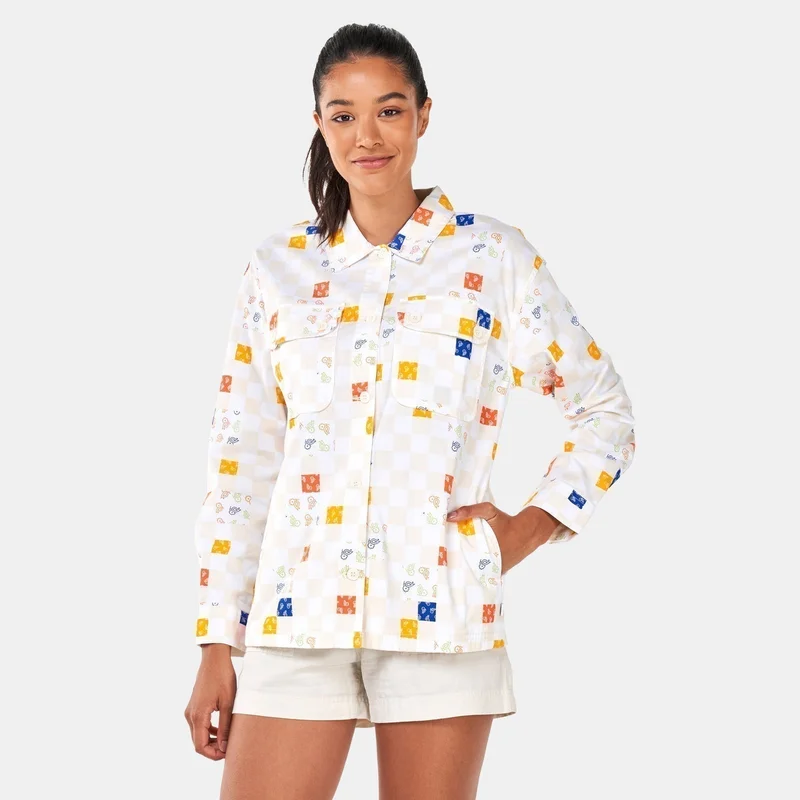 VANS Women's Paisley Check Woven Shirt