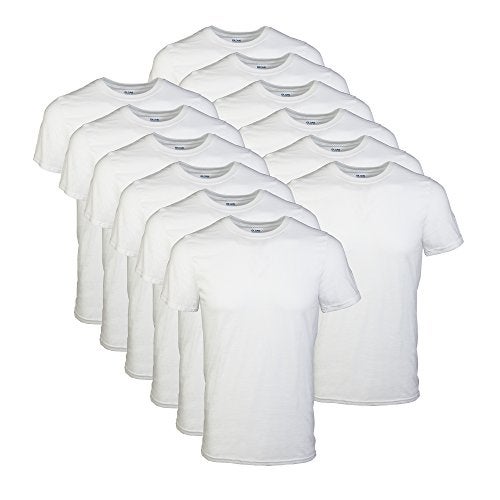 Gildan Men's Crew T-Shirts, Multipack, Style G1100, White (12-Pack), XX-Large - Image 1