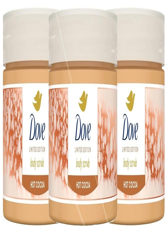 Dove عبوة من 3 - مقشر الجسم بالشوكولاتة الساخنة من دوف - 3.5 أونصة لكل منها - عبوة إصدار محدود x 3. - Image 1
