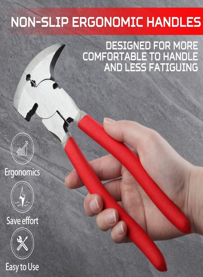 SPEEDWOX Multi Tool 9.5-Inch Fencing Pliers With Hammer Fence Cutter Nail Puller Wire Cutting Hammer Head Pliers - Image 5