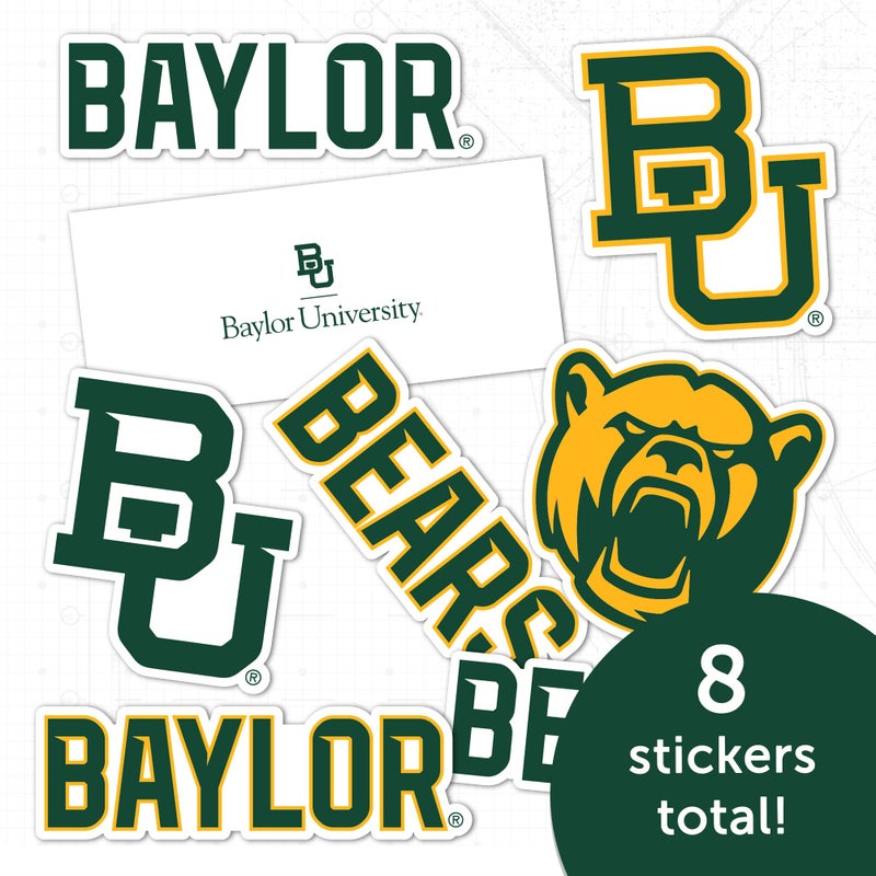Desert Cactus Baylor University Sticker Bears Sticker Vinyl Decals Laptop Water Bottle Car Scrapbook Sheet T2 (Type 2) - Image 5
