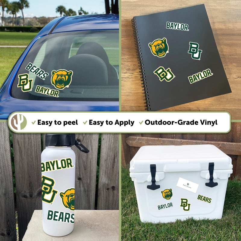 Desert Cactus Baylor University Sticker Bears Sticker Vinyl Decals Laptop Water Bottle Car Scrapbook Sheet T2 (Type 2) - Image 2