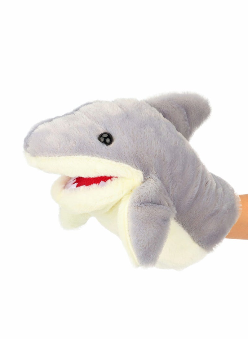 KASTWAVE Shark Open Mouth Hand Puppets Plush Animal Toys Movable Mouth Plush Stuffed Animal Toy - Image 1