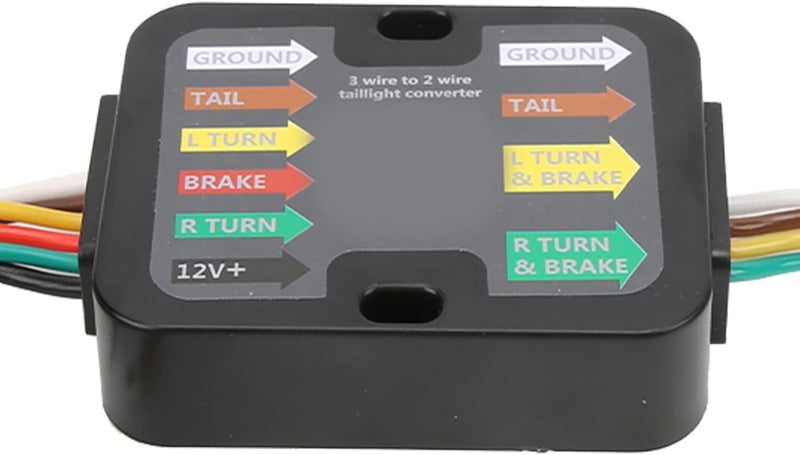 Trailer Wiring Kit Wire Harness, 3 to 2 - Wire Tail Light Converter, 4 - Way Flat 60in Cable - Reliable Signal Conversion, Dust - Cover Protection, Easy Splice Installation - Image 5