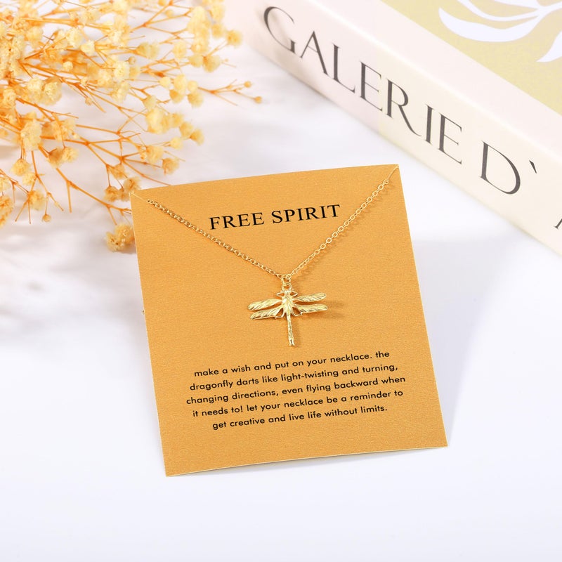 Baydurcan Dragonfly Gifts for Women Dainty Dragonfly Necklace for women - Image 4