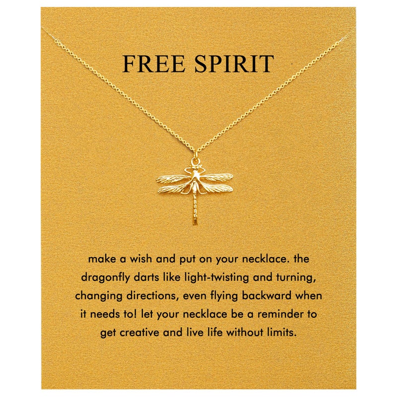 Baydurcan Dragonfly Gifts for Women Dainty Dragonfly Necklace for women - Image 1