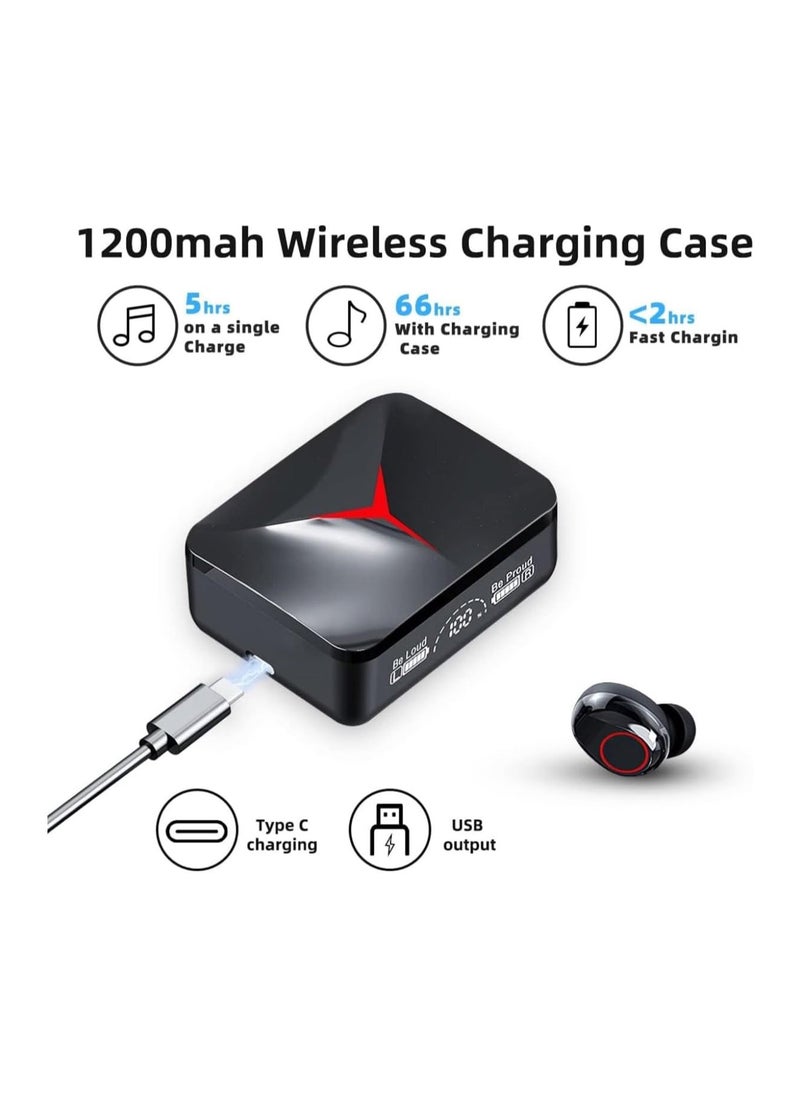 Generic Wireless Earbuds Bluetooth 5.3 Headphones Deep Bass with Mic 140H Playtime LED Display with Charging Case IPX4 Waterproof Stereo Earphones In-Ear CVC 8.0 Noise Reduction Headset For Sport/Work  - Image 3