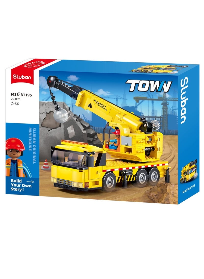 Sluban Sluban - Town Wheeled Crane 293 Pieces - M38-B1195  - Image 1