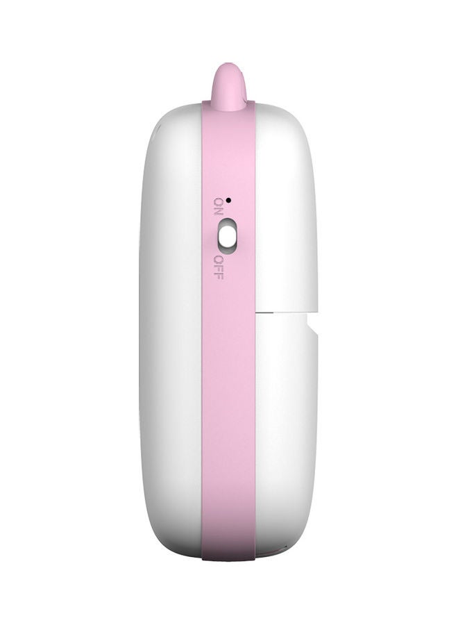 طابعة حرارية صغيرة محمولة مع لفافة ورق واحدة وردي/أبيض - Image 5