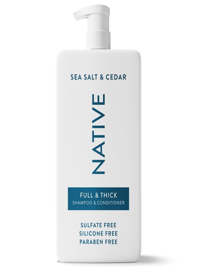 Native Full & Thick 2-in-1 Shampoo & Conditioner Sea Salt & Cedar 36 fl Oz. - Image 1