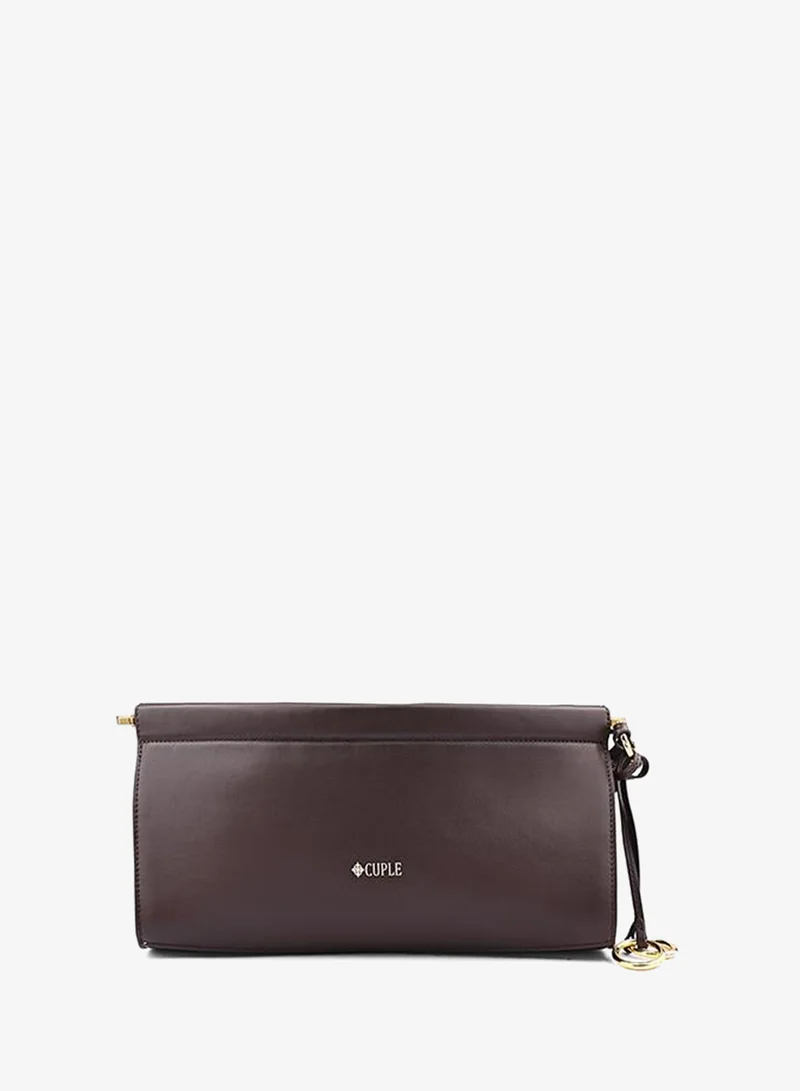 كابلي Cuple Logo Detail Zip Clutch with Wrist Strap