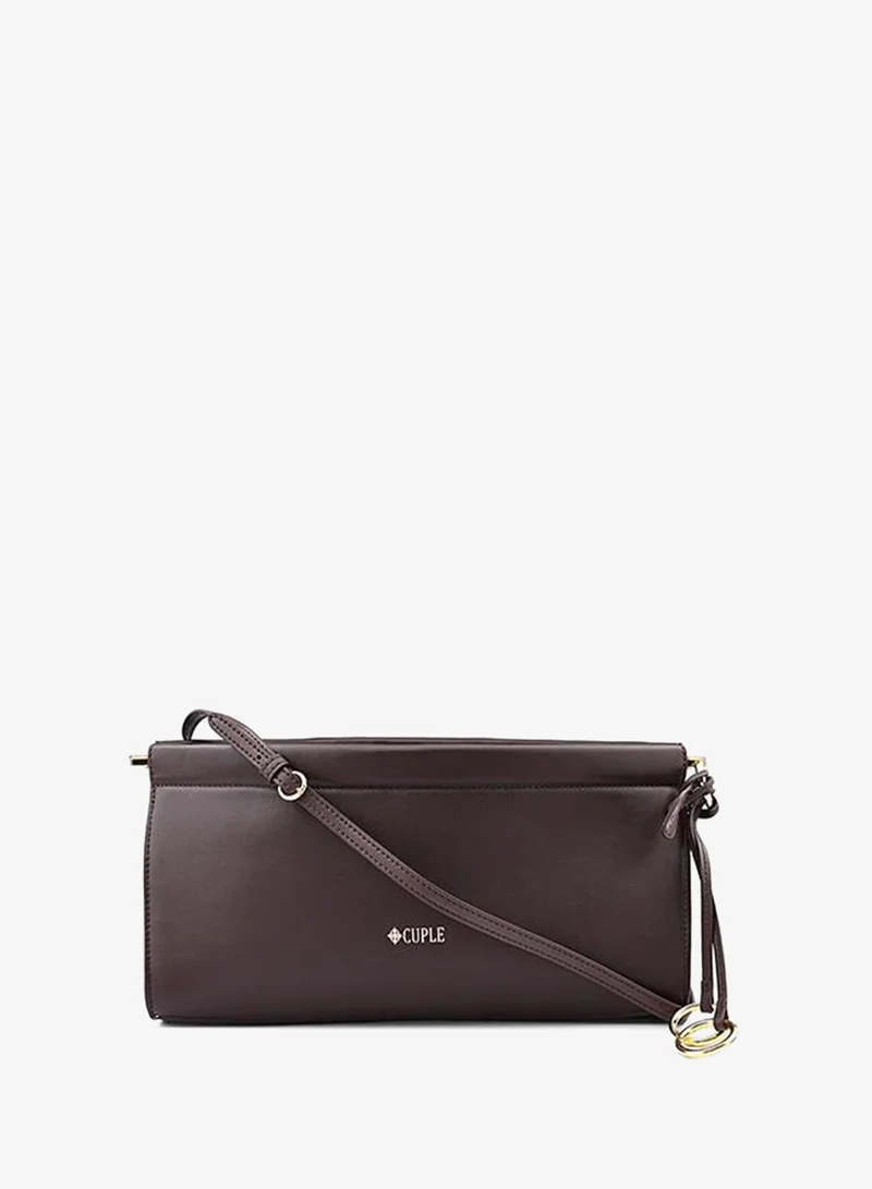 كابلي Cuple Logo Detail Zip Clutch with Wrist Strap