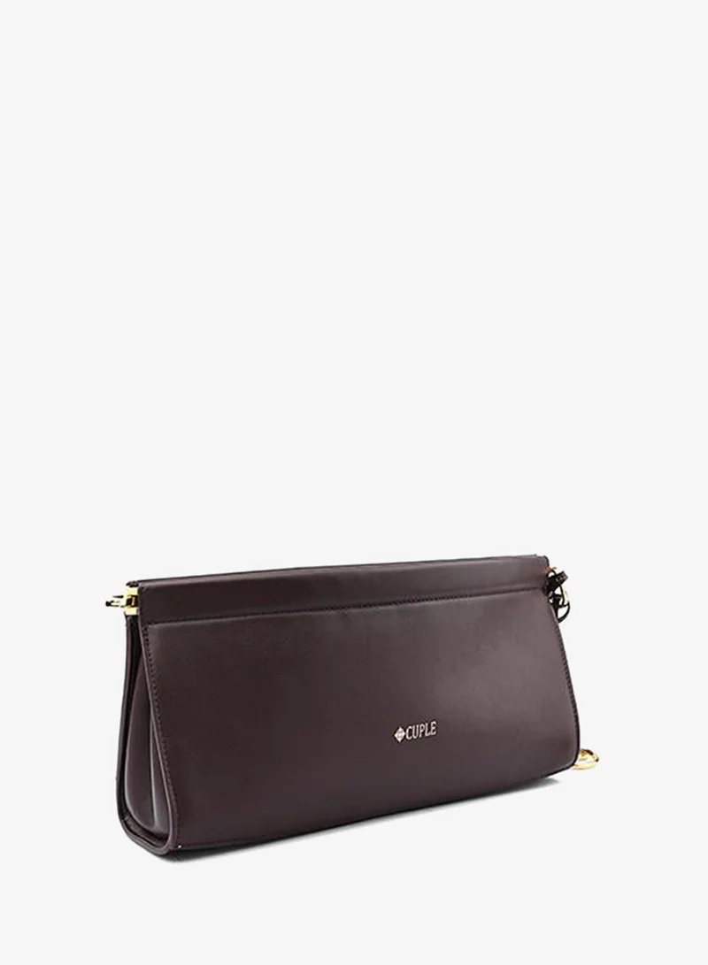 Cuple Coffee Cuple Logo Detail Zip Clutch with Wrist Strap for Women | Best Price UAE