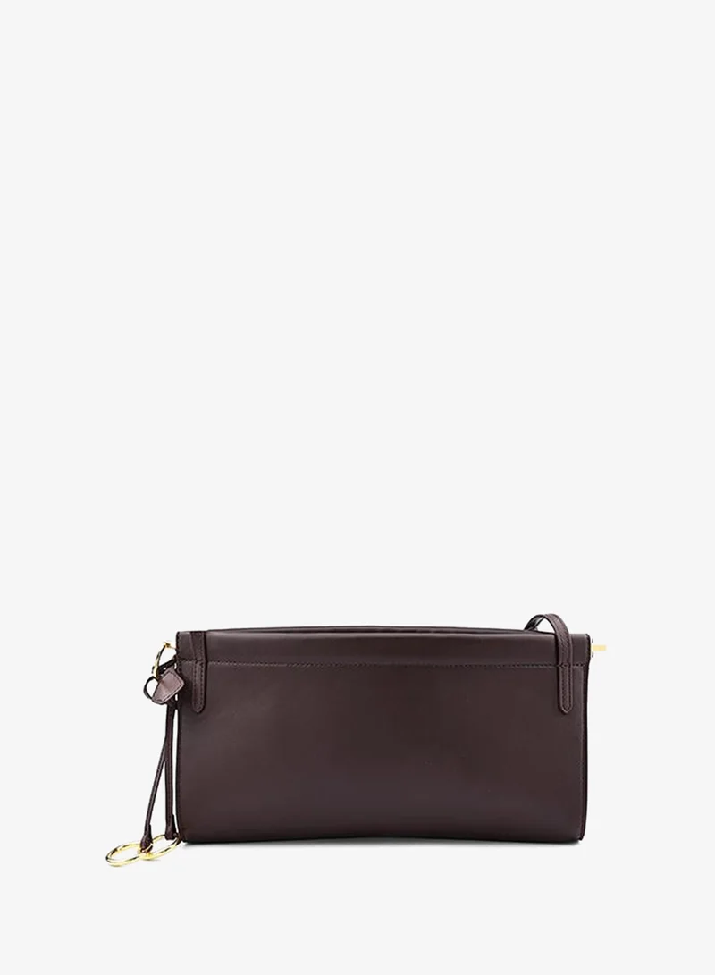 Cuple Coffee Cuple Logo Detail Zip Clutch with Wrist Strap for Women | Best Price UAE