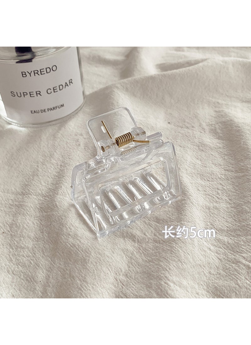 Transparent Grab Clip Korean Simple Large Back Head Cold Style Hairpin Small Hair Grab Hairpin Bath Headwear6# Small Square 5cm 6# Small Square 5cm - pzsku/Z15E56178BD329E4437FCZ/45/_/1727184613/92d09744-afb5-46c1-a193-8fe547e0efed