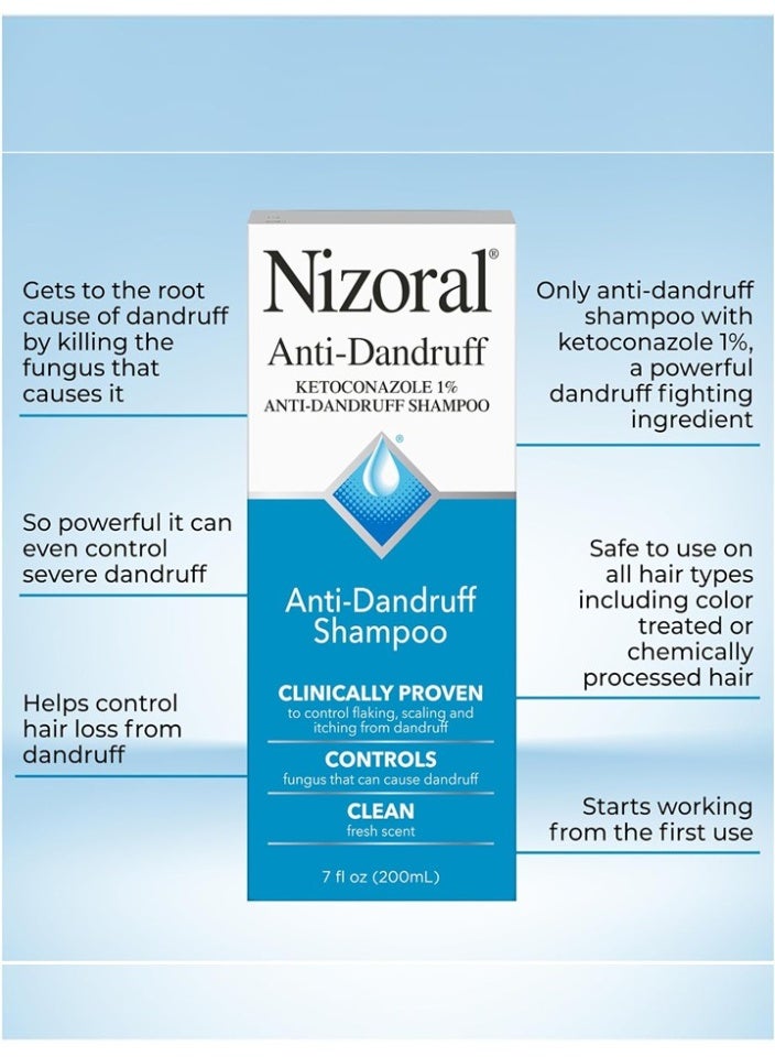 نيزورال شامبو مضاد للقشرة من نيزورال مع 1% كيتوكونازول، برائحة منعشة -  صنع في كندا - Image 3