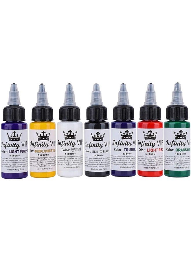 إينفينيتي مجموعة من 7 ألوان أحبار صبغة الوشم النباتية الطبيعية - Image 3