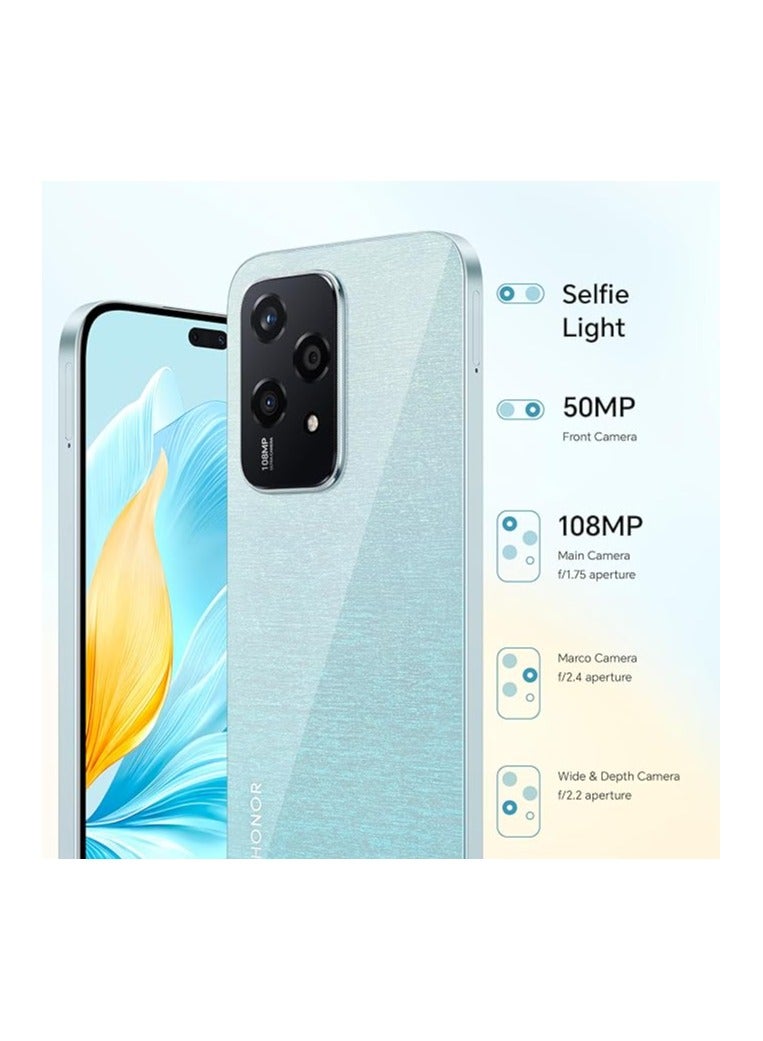Honor 200 Lite 5G Dual SIM Starry Blue 16GB (8+8GB Extended) RAM + 256GB - Middle East Version - Image 3