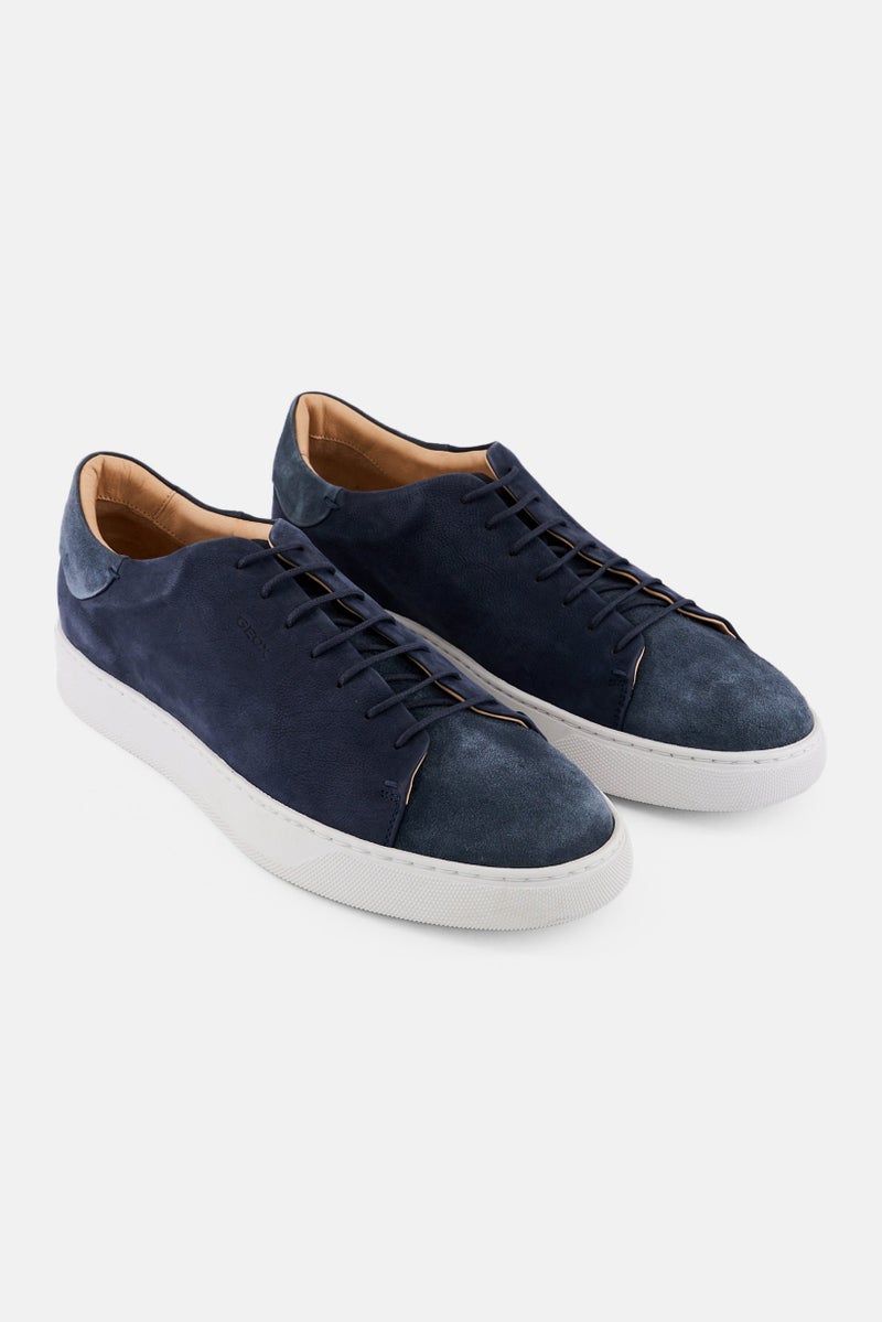 GEOX Men Coryan Lace Up Shoes, Navy  - Image 1