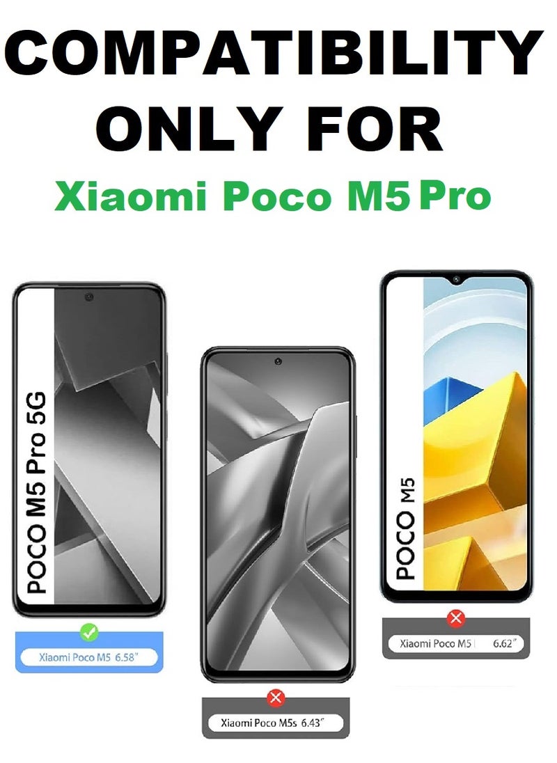 Super 2 Pieces Tempered Glass Screen Protector Clear Designed For Xiaomi Poco M5 Pro Full Screen Coverage And Bubble Free - Image 3