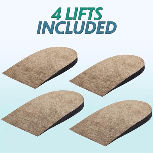 benoo Heel Lifts for Women and Men Adjustable Shoe Lifts for Leg Length Discrepancy Medium 4 Count - Image 5