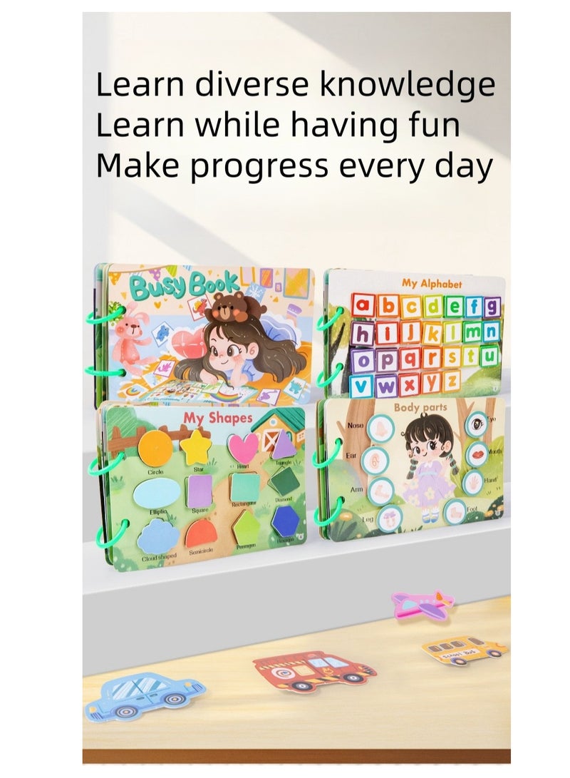 Quiet Sticker Book Busy Book Children's Treasure Handmade Sticker Book Montessori Early Education Enlightenment Toy - Image 2