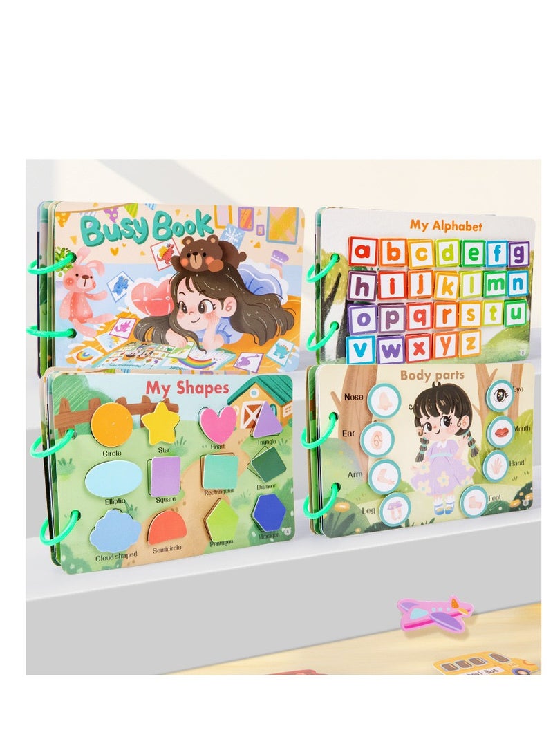 Quiet Sticker Book Busy Book Children's Treasure Handmade Sticker Book Montessori Early Education Enlightenment Toy - Image 1