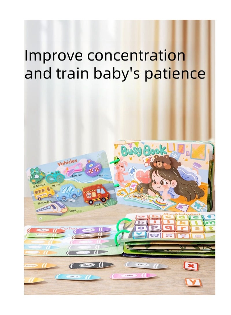 Quiet Sticker Book Busy Book Children's Treasure Handmade Sticker Book Montessori Early Education Enlightenment Toy - Image 3