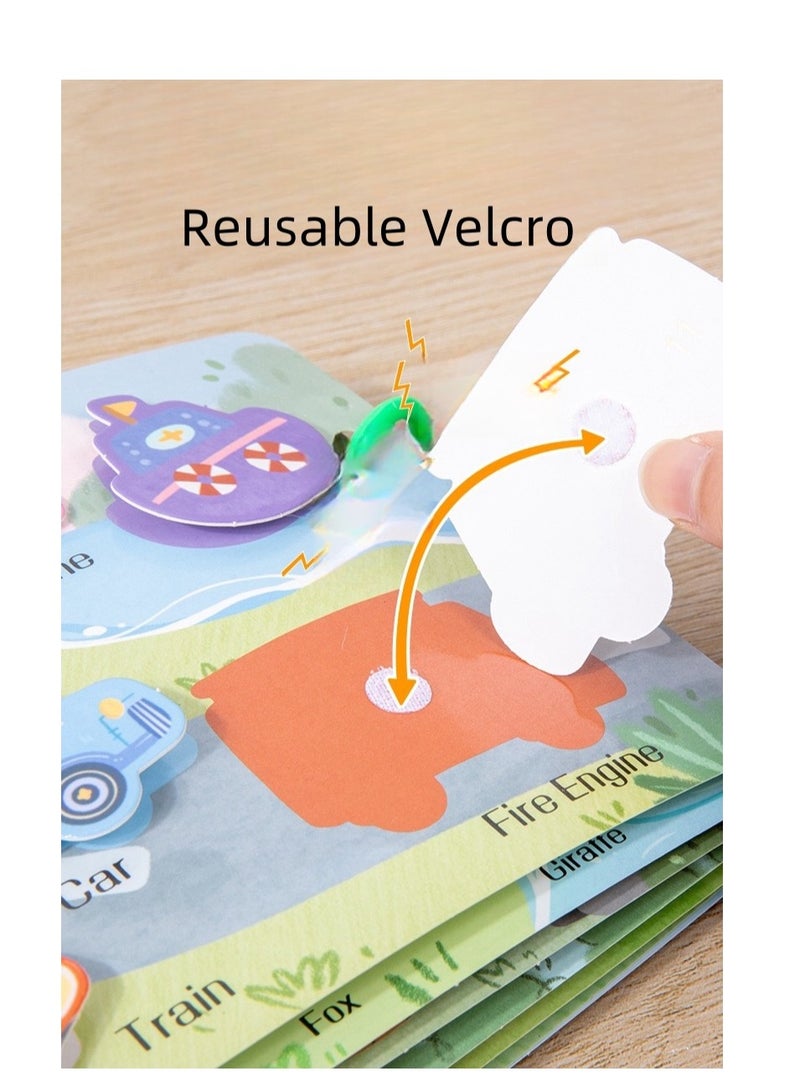 Quiet Sticker Book Busy Book Children's Treasure Handmade Sticker Book Montessori Early Education Enlightenment Toy - Image 4