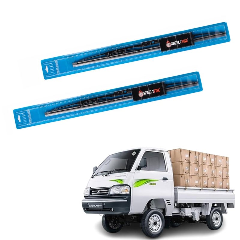 Wheelyfine Car Wiper Blades | Metal Frame | Water Repellent Windshield Wipers | Blade Refills (Maruti Super Carry (2026 Onwards) Dr 17"/Pa 17") - Image 2