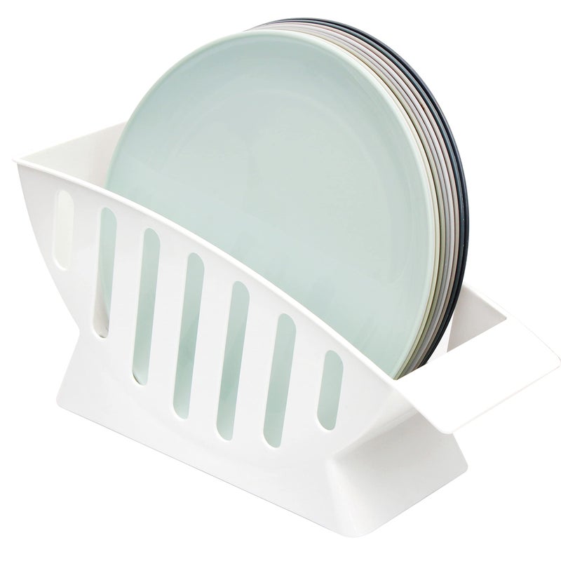 Youngever 10 Inch Dinner Plates Holder Dish Drainer Salad Plate Holder Dessert Plate Holder Dinner Plates Rack Plastic Plates Holder