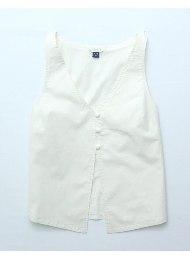 American Eagle AE Poplin Flyaway Tank Top - Image 2