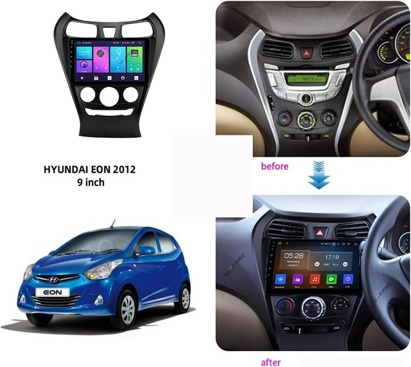 4k MRC Hyundai eon atos android screen model 2011-2019 wireless applecarplay android auto reverse camera included ahd (6GB RAM 128 GB ROM) - Image 4
