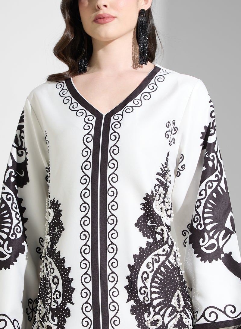Khizana Printed Jalabiya  - Image 3