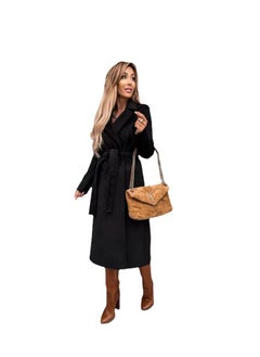 Fashion Simple Lace-up Trench Overcoat
