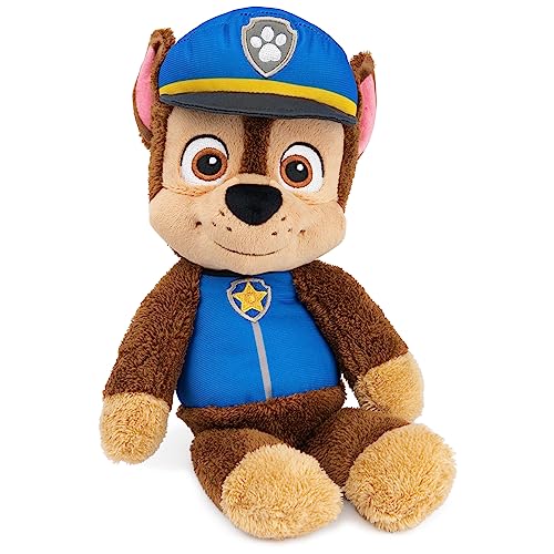 GUND PAW Patrol Official Chase Take Along Buddy Plush Toy, Premium Stuffed Animal for Ages 1 & Up, Blue/Brown, 13” - Image 1