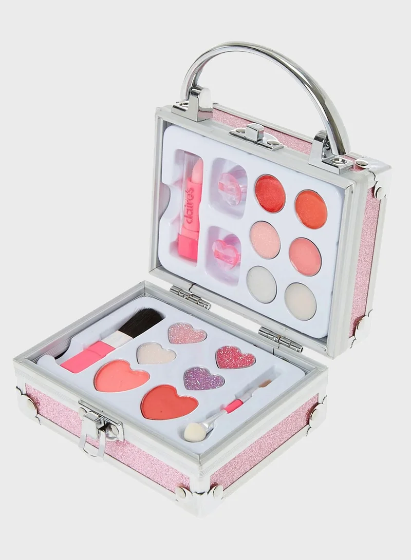 Claires Club Glitter Lock Box Makeup Set - Pink