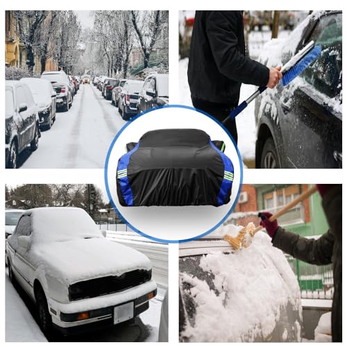 Avecrew for Ford Mustang Car Cover Waterproof All Weather for Automobiles, Outdoor Full Exterior Covers Fit Sedan Ford Mustang with Windproof Strap - Image 4