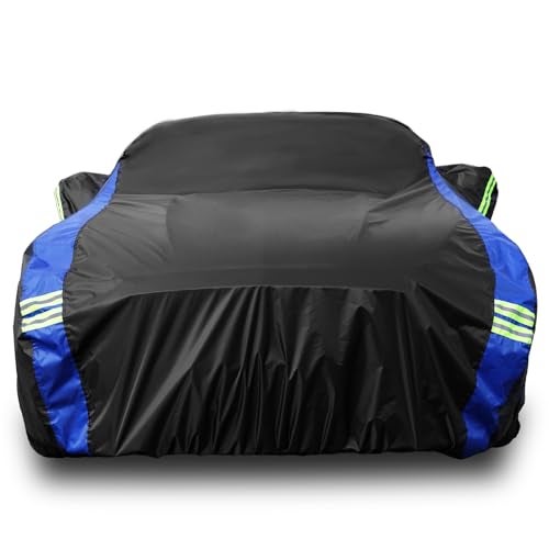 Avecrew for Ford Mustang Car Cover Waterproof All Weather for Automobiles, Outdoor Full Exterior Covers Fit Sedan Ford Mustang with Windproof Strap - Image 1