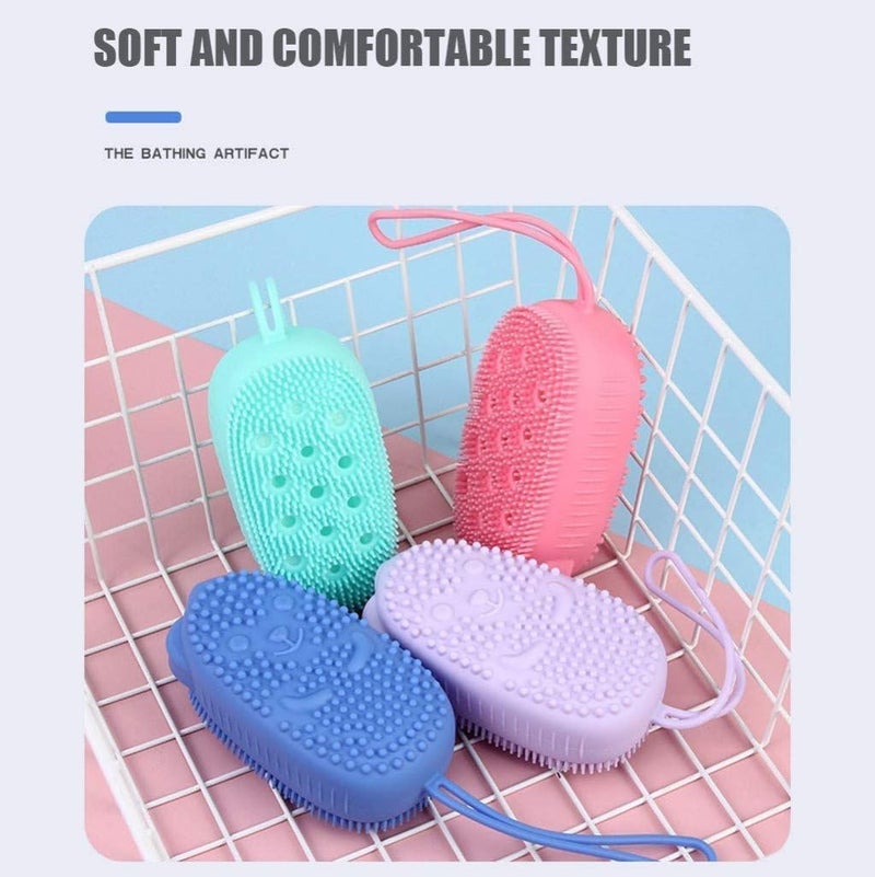 Samip Bubble Bath Brush, Silicone Bath Body Brush,Ultra-Soft Scrubber for Shower Exfoliating, Body Brush for Unisex Good for Health Beauty (Multicolour) - Image 3