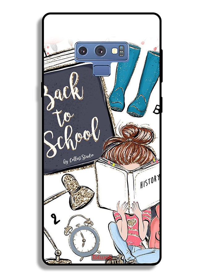 Tolwak Samsung Galaxy Note 9 Protective Case Cover Back To School Girl Reading History - Image 2