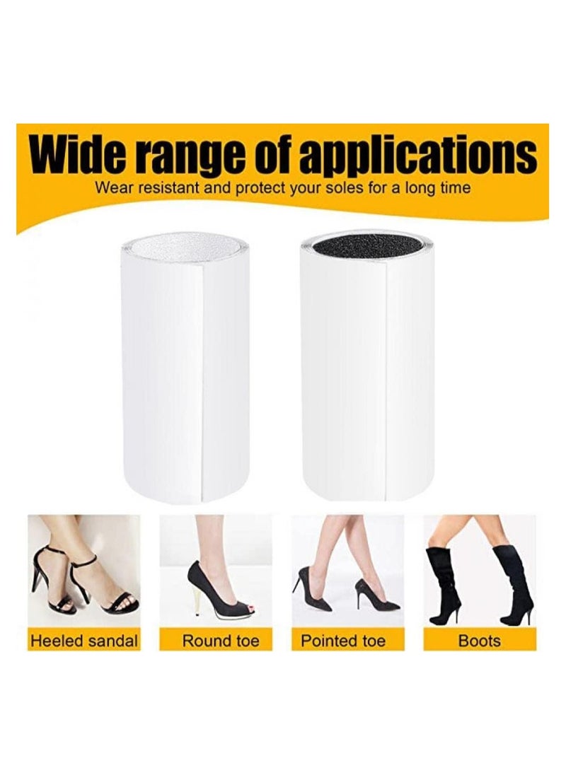 RATSAW - Sole Protector 10x100 CM,Anti Slip Shoe Sole Protectors Self Adhesive Sole Stickers for High Heel Shoes Red Bottoms Protector Sole Stickers for Sneakers Sole Guard Shoes Bottom Protector Clear - Image 1