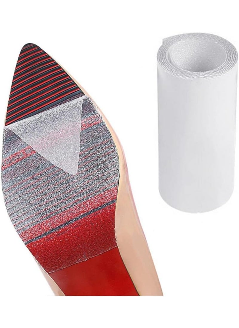 RATSAW Sole Protector 10x100 CM,Anti Slip Shoe Sole Protectors Self Adhesive Sole Stickers for High Heel Shoes Red Bottoms Protector Sole Stickers for Sneakers Sole Guard Shoes Bottom Protector Clear  - Image 1
