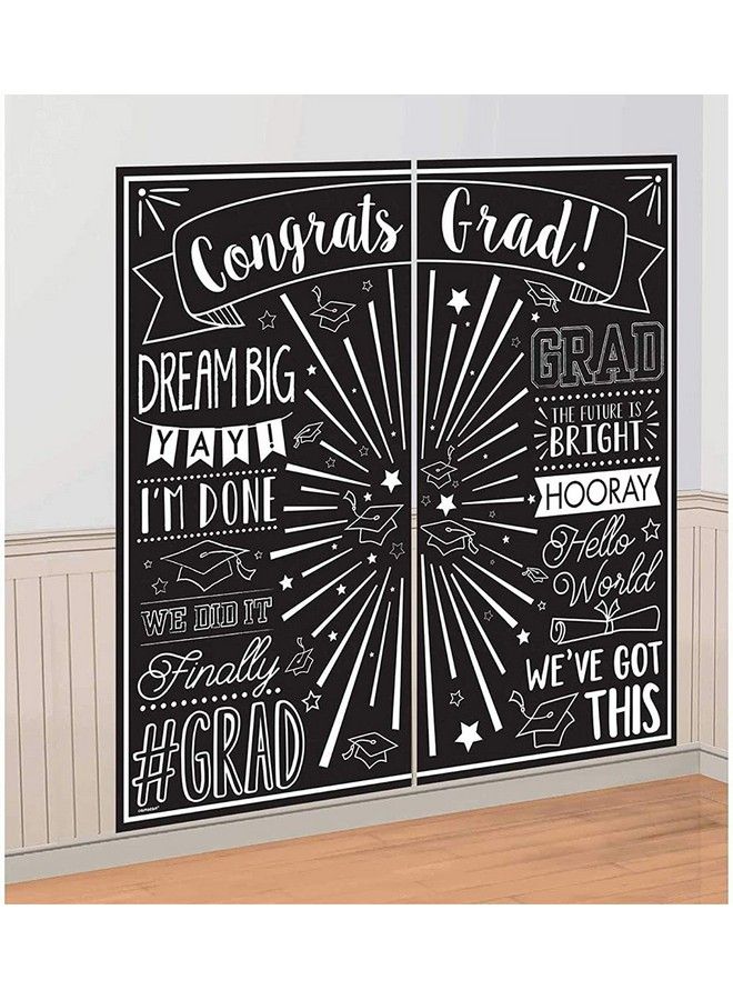 Amscan مجموعة تزيين الجدران لصور التخرج، عبوة واحدة - Image 2