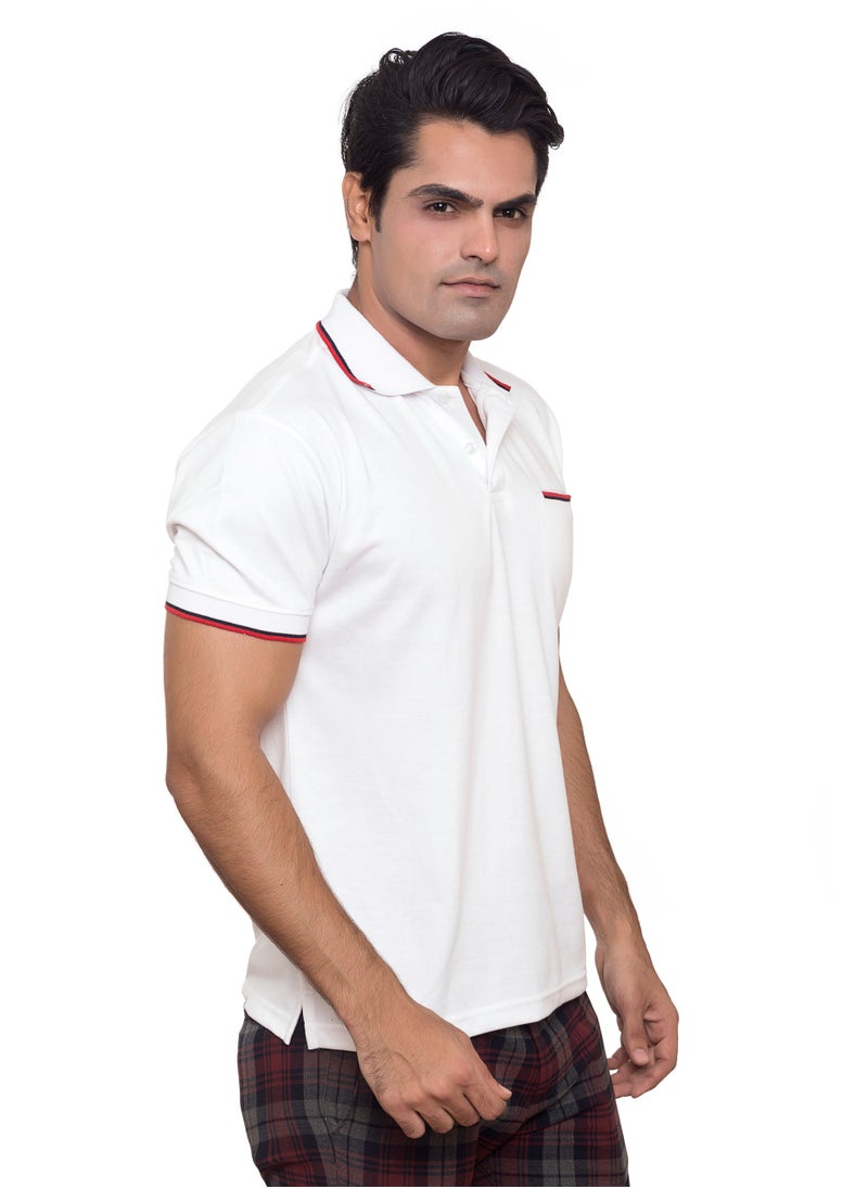 SANTHOME Men's Dry n Cool Polo Shirt for Office Gym Daily Use Comfort Wear  - Image 2