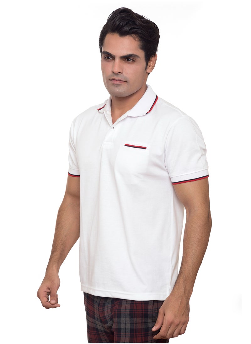 SANTHOME Men's Dry n Cool Polo Shirt for Office Gym Daily Use Comfort Wear  - Image 3