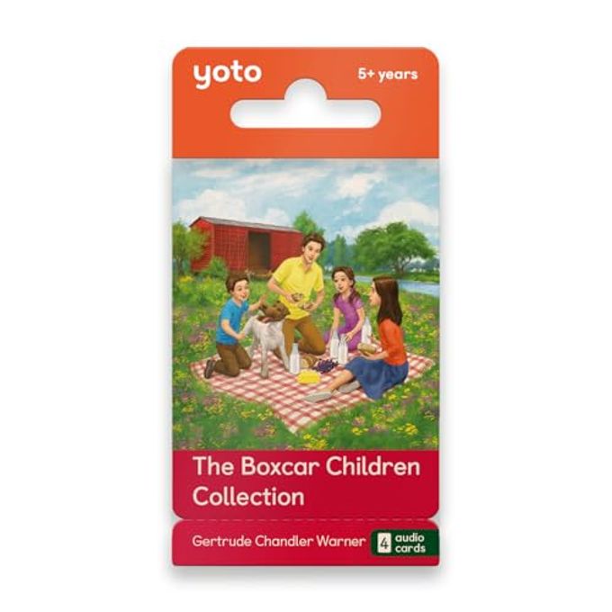 YOTO The Boxcar Children Collection  4 Kids Audio Cards for Use with Player & Mini All-in-1 Audio Device, Screen-Free Listening with Fun Stories for Playtime Bedtime & Travel, Ages 7+ - Image 1