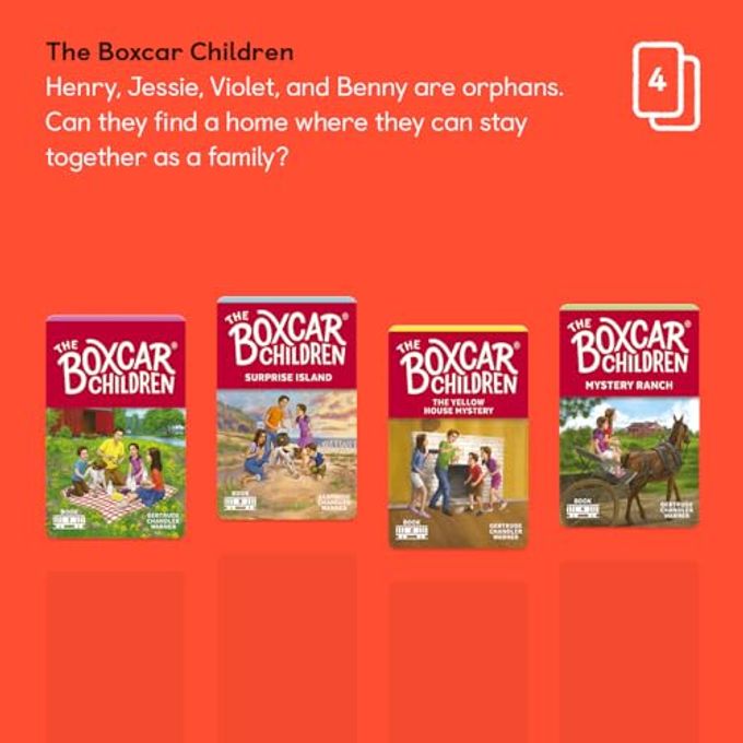 YOTO The Boxcar Children Collection  4 Kids Audio Cards for Use with Player & Mini All-in-1 Audio Device, Screen-Free Listening with Fun Stories for Playtime Bedtime & Travel, Ages 7+ - Image 2