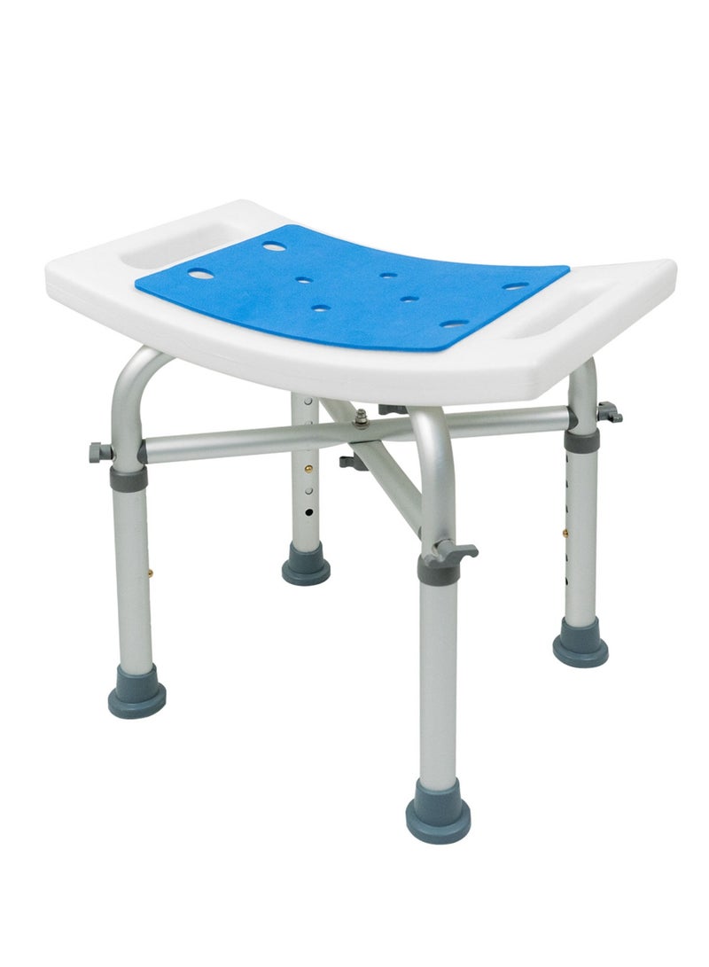 Meishida Adjustable Shower Chair Bathroom Shower Stool for Seniors Handicap and Disabled - Image 1